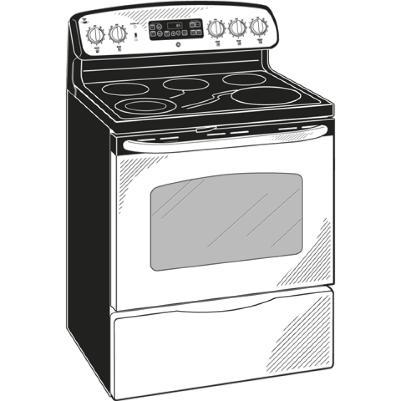 30" Free-Standing Electric Convection Range JB680SPSS