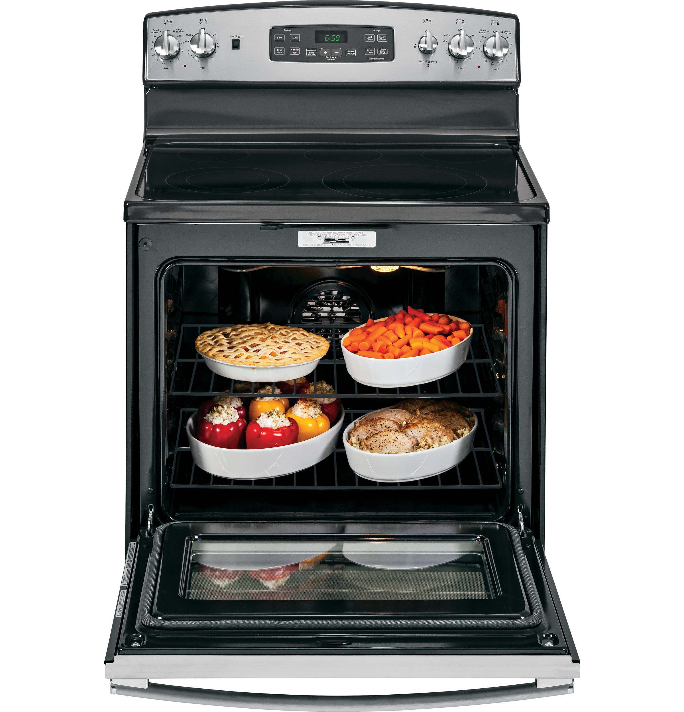 30" Free-Standing Electric Convection Range JB695SFSS