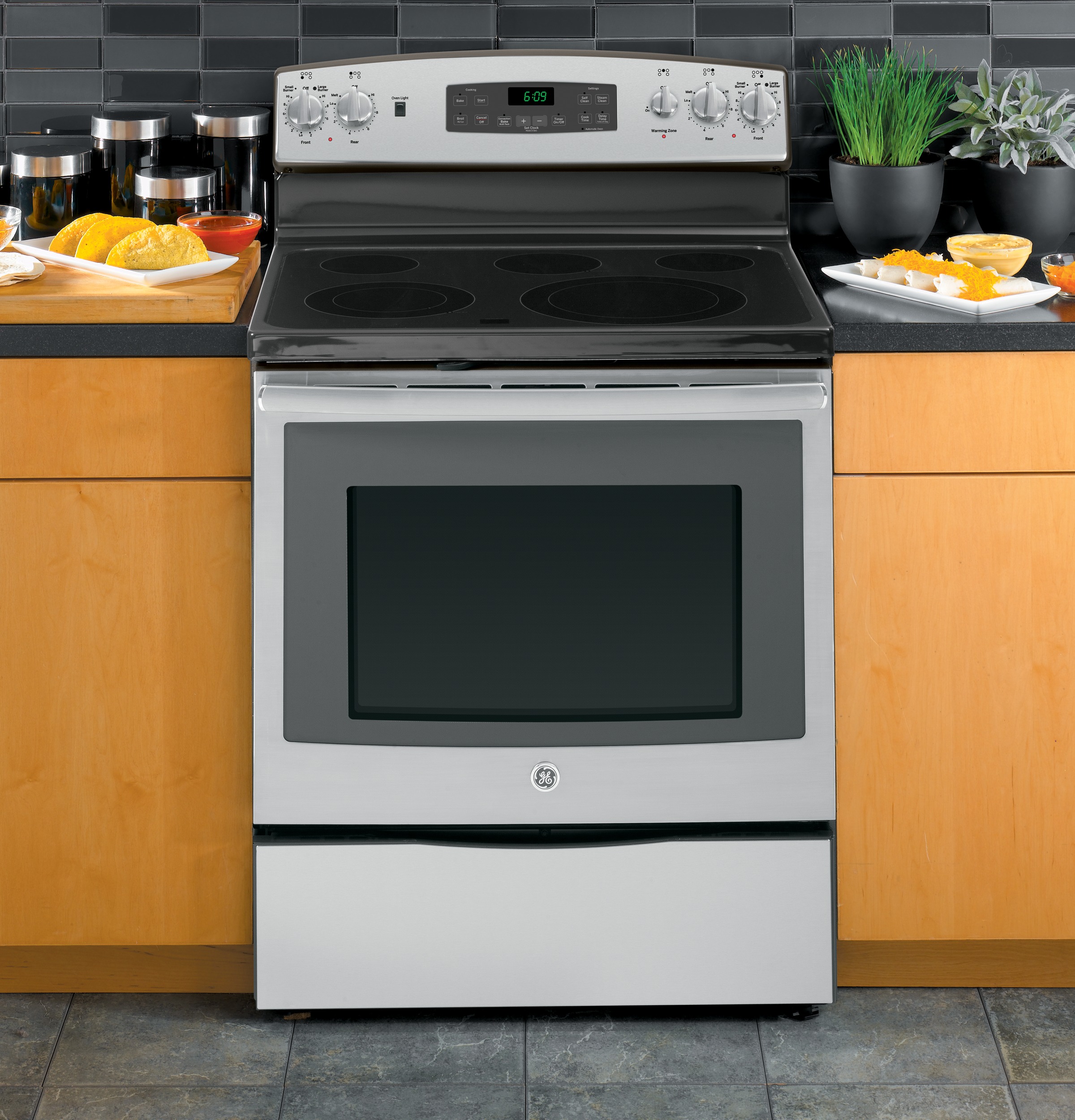30" Free-Standing Electric Convection Range JB695SFSS