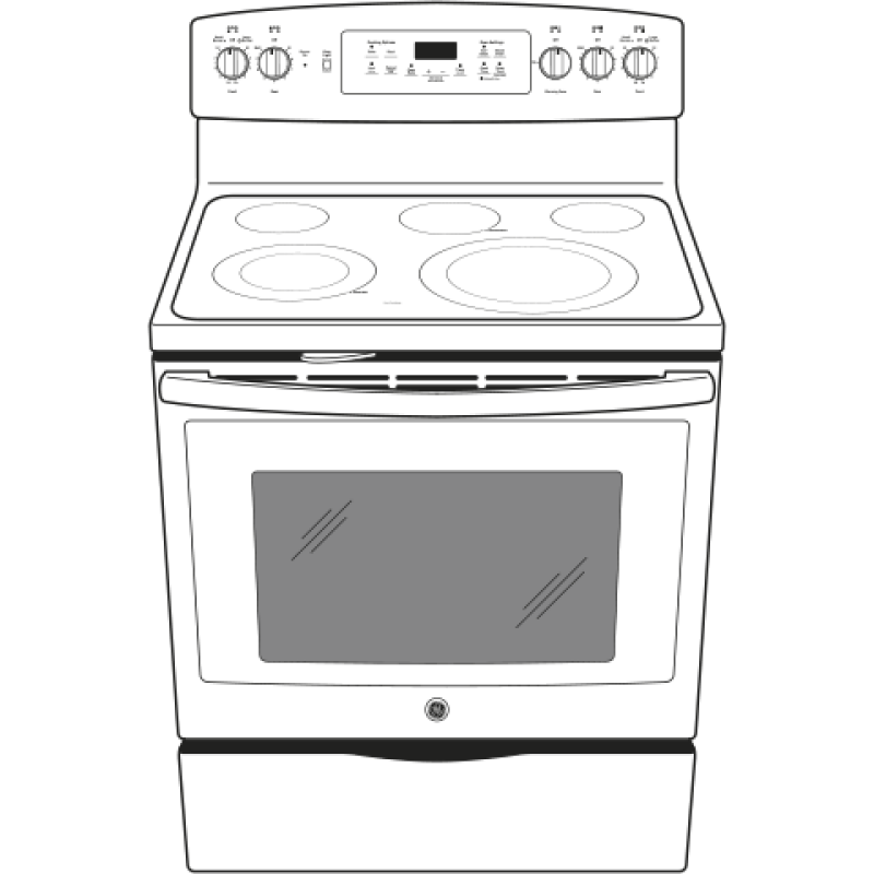 30" Free-Standing Electric Convection Range JB700DJBB