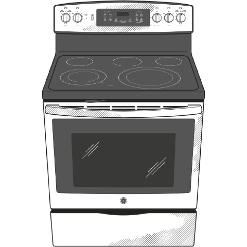 30" Free-Standing Electric Convection Range JB700SJSS