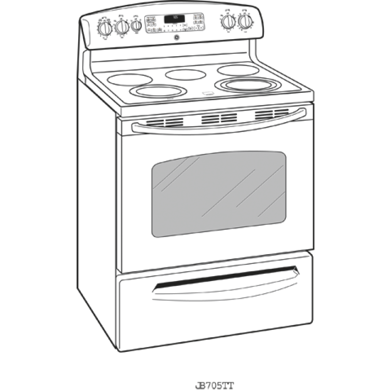 30" Free-Standing Electric Range with Warming Drawer JB705DTBB