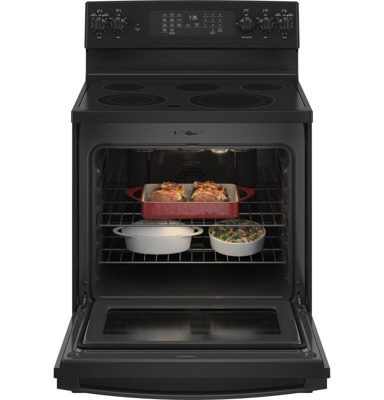 30" Free-Standing Electric Convection Range with No Preheat Air Fry JB735DPBB