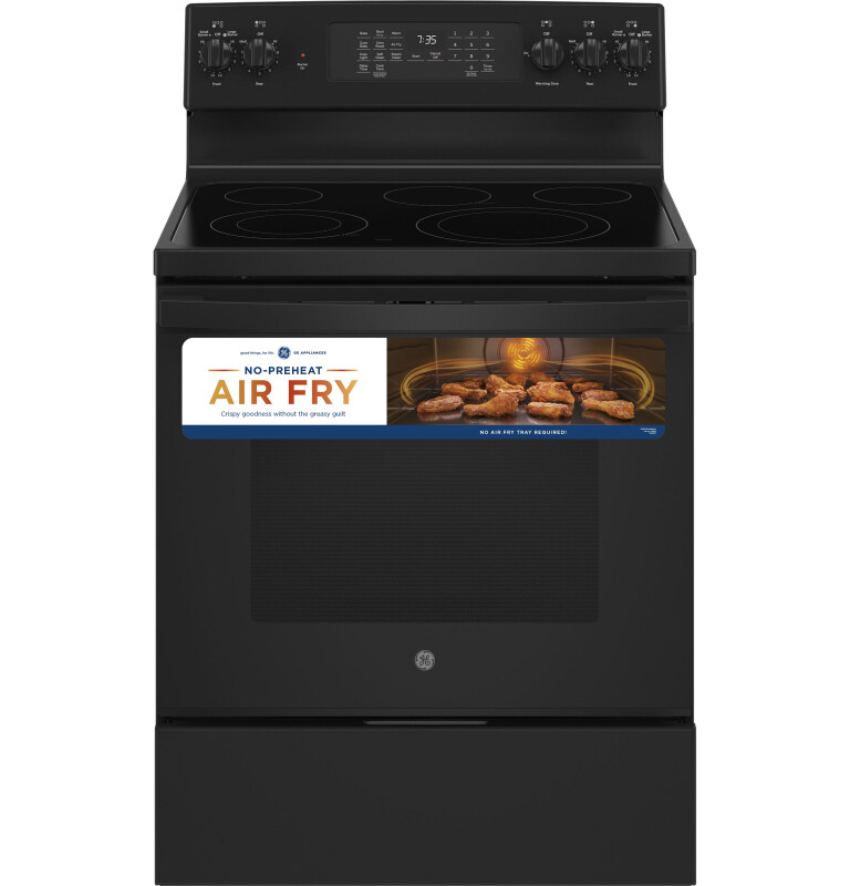 30" Free-Standing Electric Convection Range with No Preheat Air Fry JB735DPBB