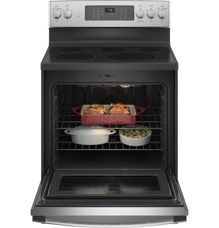 30" Free-Standing Electric Convection Range with No Preheat Air Fry JB735SPSS