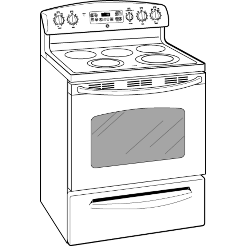 30" Free-Standing Electric Convection Range JB740TPWW