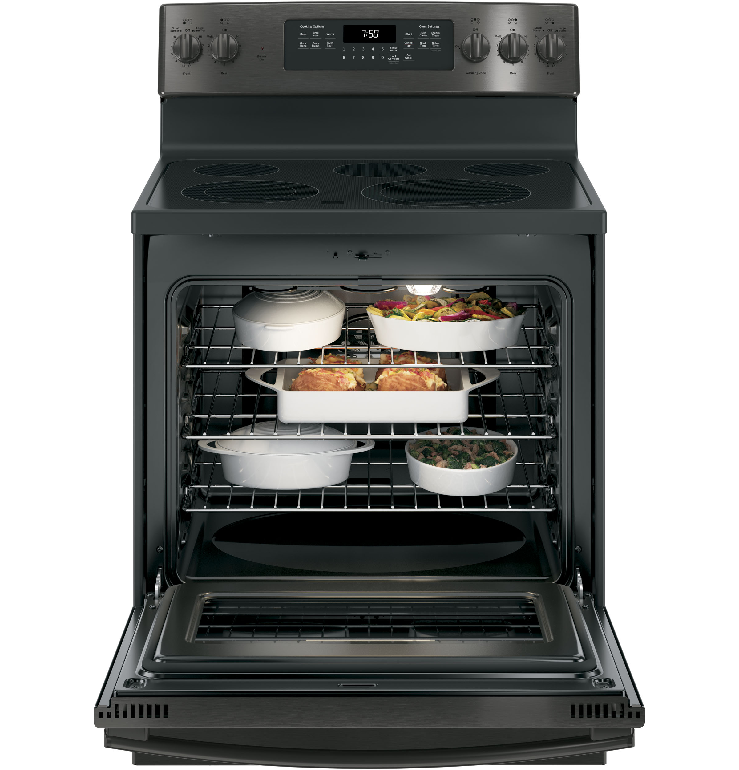 30" Free-Standing Electric Convection Range JB750BJTS