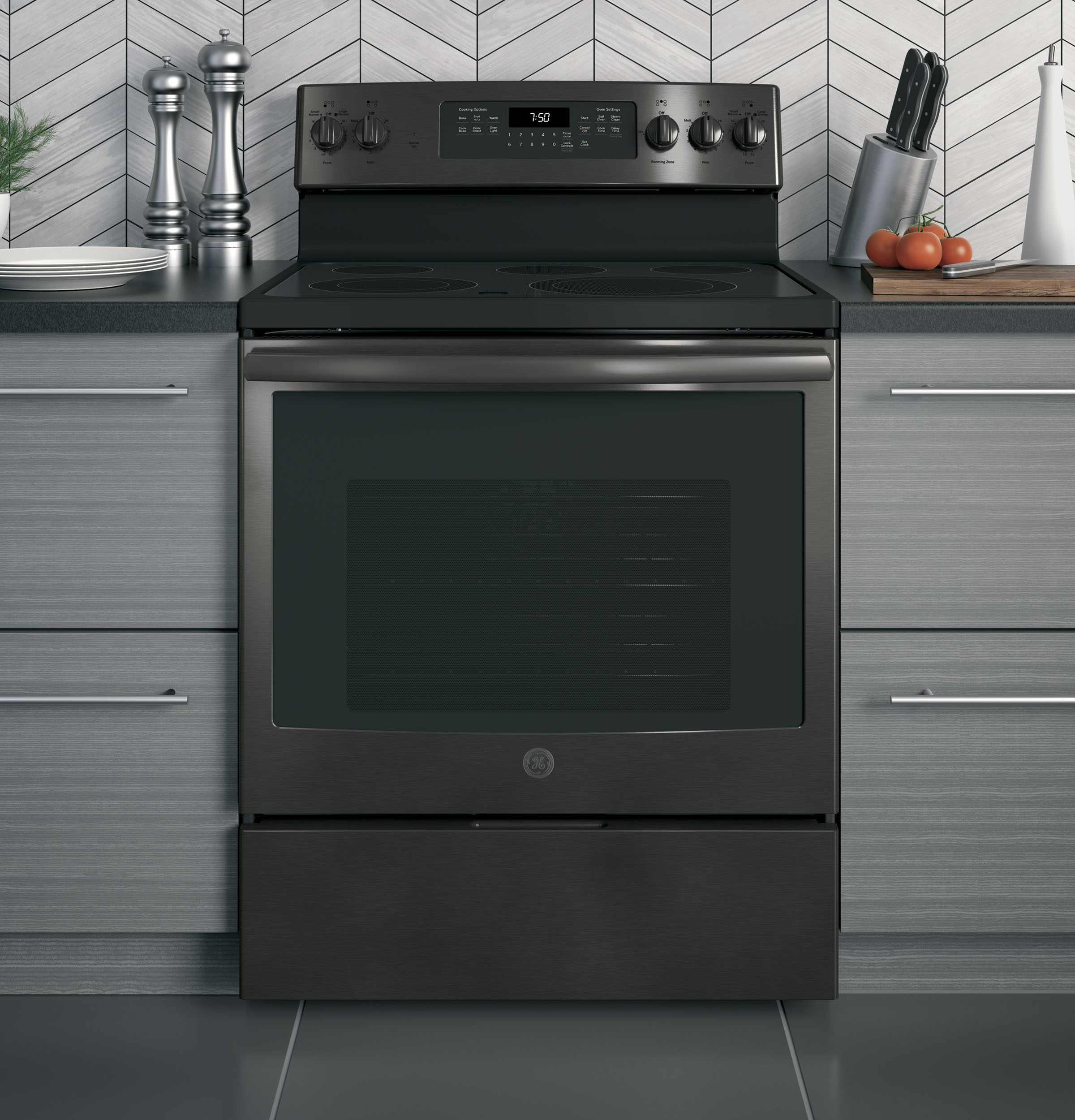 30" Free-Standing Electric Convection Range JB750BJTS