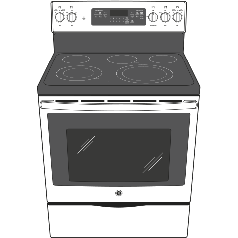 30" Free-Standing Electric Convection Range JB750BJTS