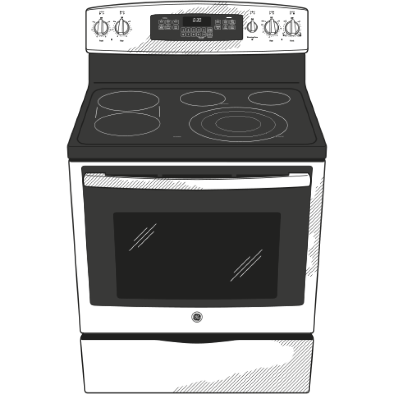 30" Free-Standing Electric Convection Range JB750EFES