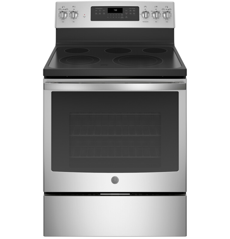 GE 30" Free-Standing Electric Convection Range Stainless Steel JB750SJSS Picture 1