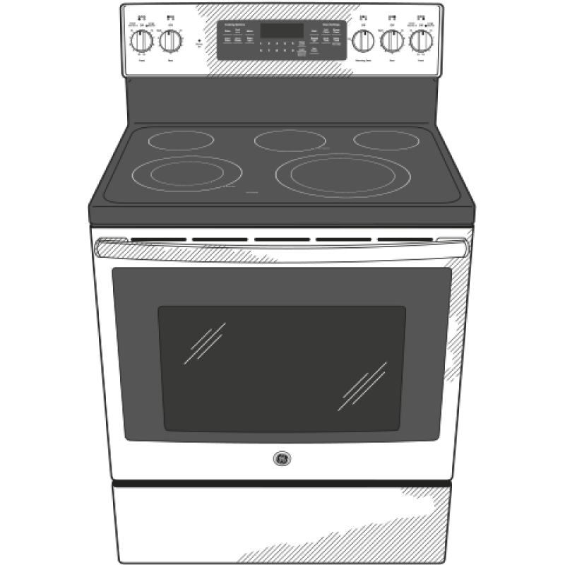 30" Free-Standing Electric Convection Range JB750SJSS