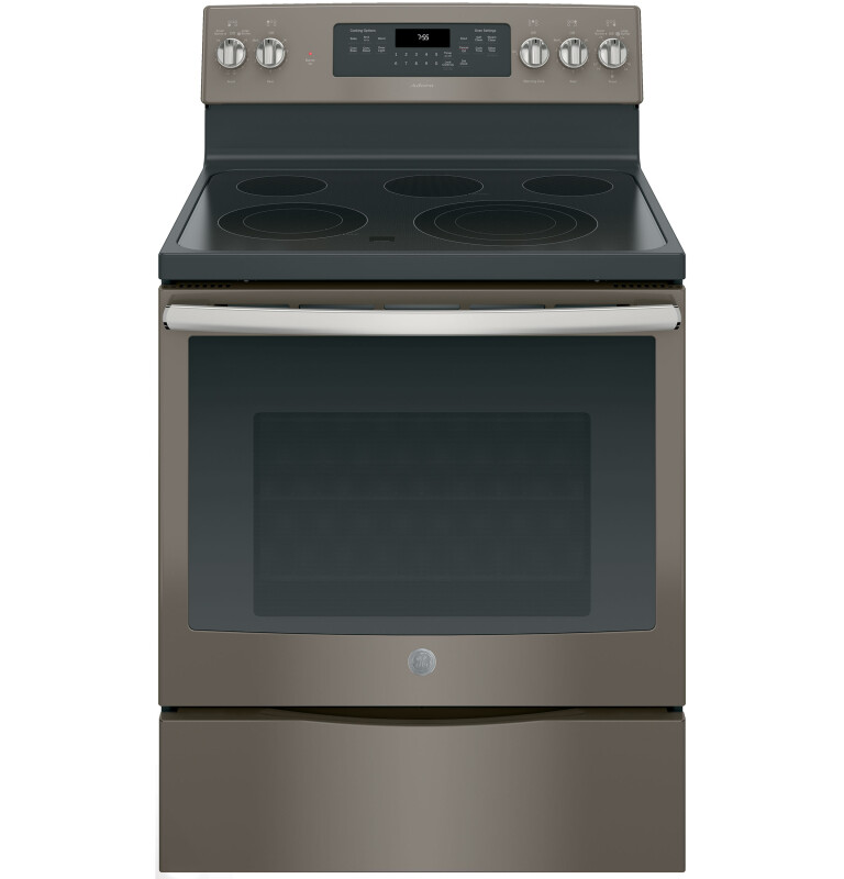 GE Adora series by 30" Free-Standing Electric Convection Range Fingerprint Resistant Slate JB755EJES Picture 1