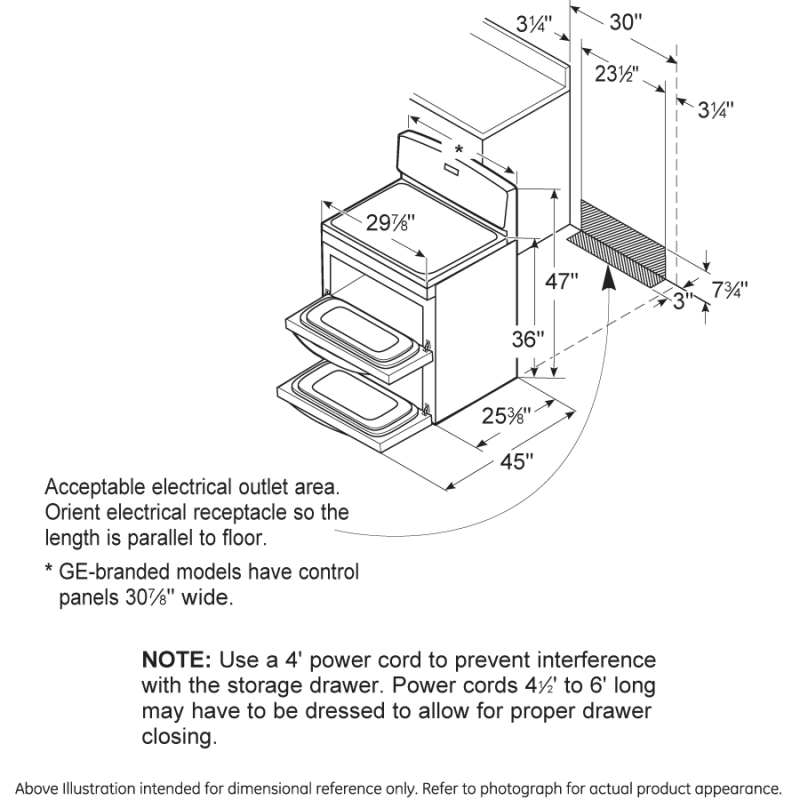 30" Free-Standing Electric Dual Cavity Range JB850DTWW