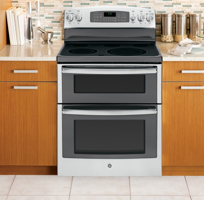 30" Free-Standing Electric Double Oven Range JB850SFSS