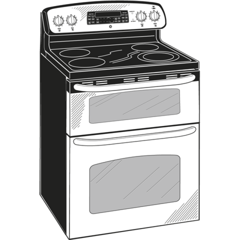 30" Free-Standing Electric Dual Cavity Range JB850SPSS