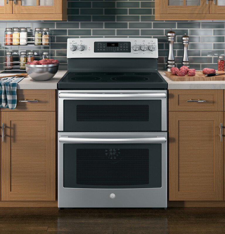 30" Free-Standing Electric Double Oven Convection Range JB860SJSS