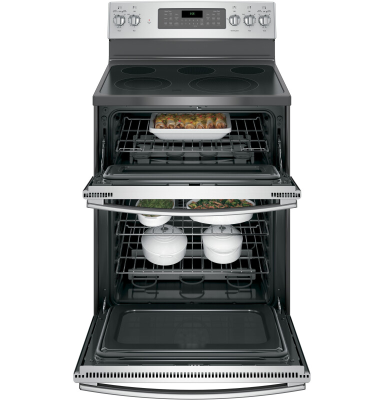 30" Free-Standing Electric Double Oven Convection Range JB860SJSS
