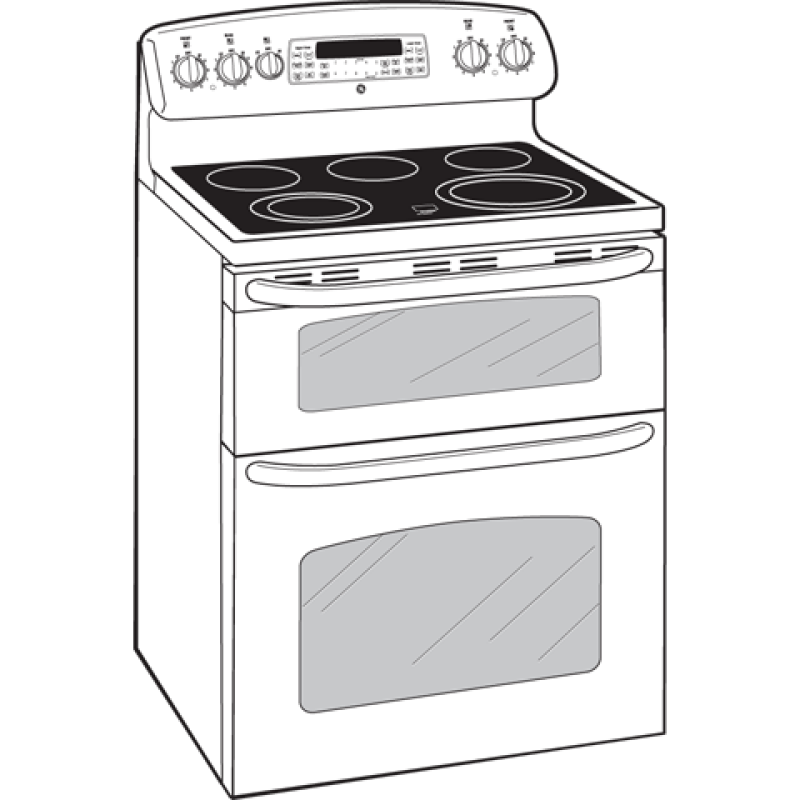 30" Free-Standing Electric Double Oven Convection Range JB870DRBB