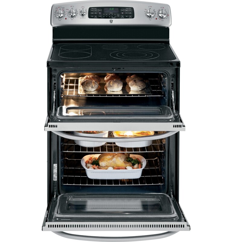 30" Free-Standing Electric Double Oven Convection Range JB870STSS