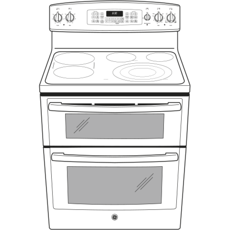 30" Free-Standing Electric Double Oven Range with Convection JB870TFWW