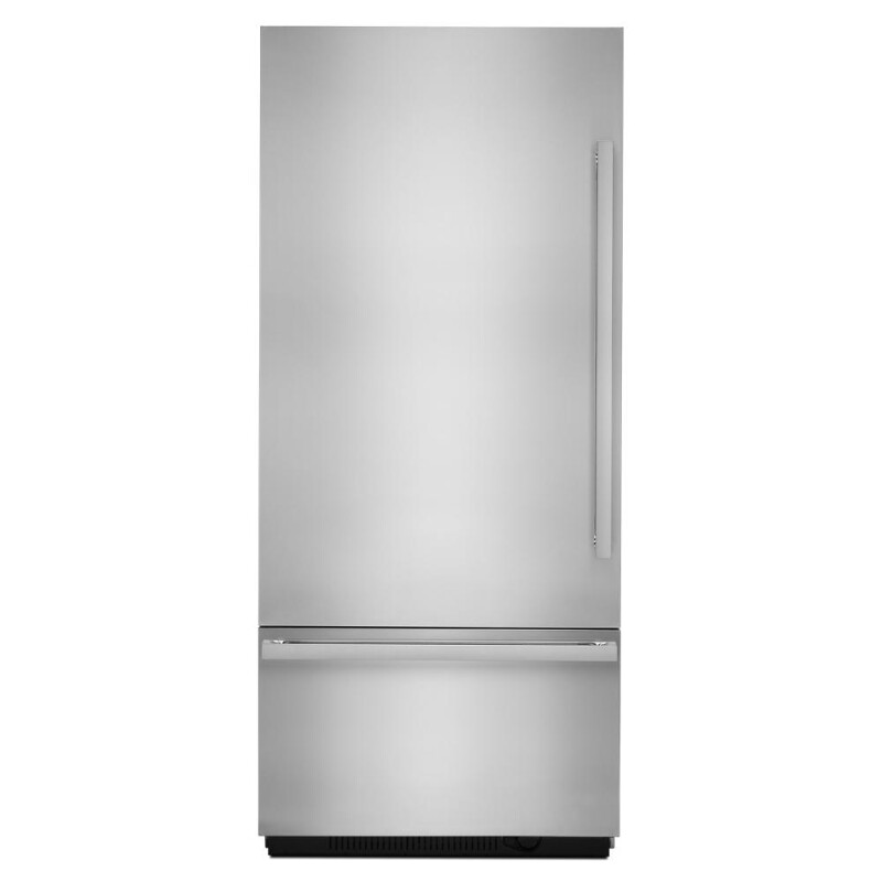 JennAir NOIR 36" Fully Integrated Built-In Bottom-Freezer Refrigerator Panel-Kit (Left-Swing) Stainless Steel JBBFL36NHM Picture 1