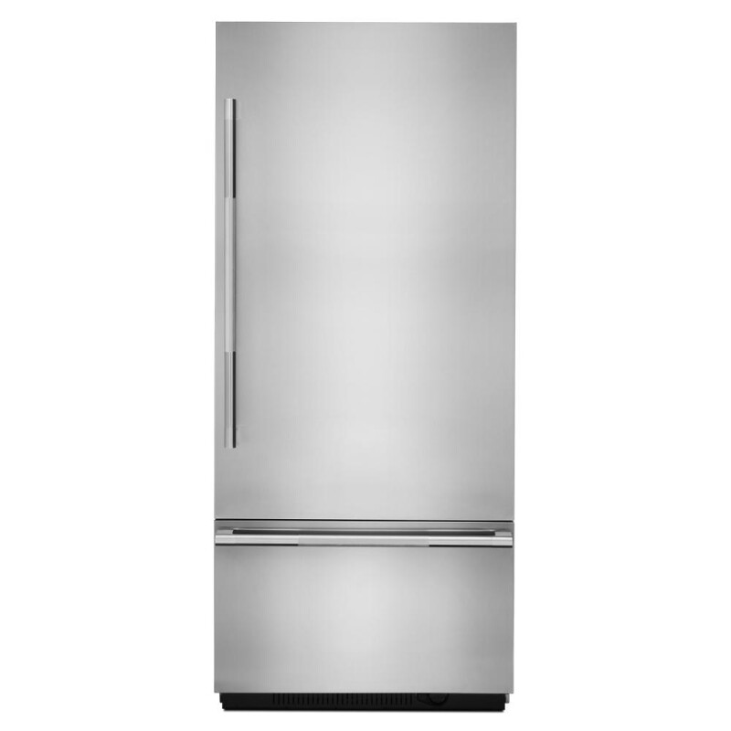 JennAir RISE 36" Fully Integrated Built-In Bottom-Freezer Refrigerator Panel-Kit (Right-Swing) Stainless Steel JBBFR36NHL Picture 1