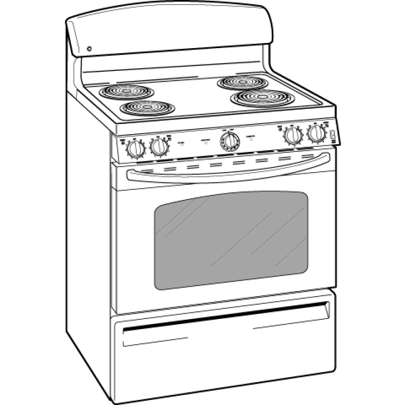 30" Free-Standing Electric Range JBP15DMBB