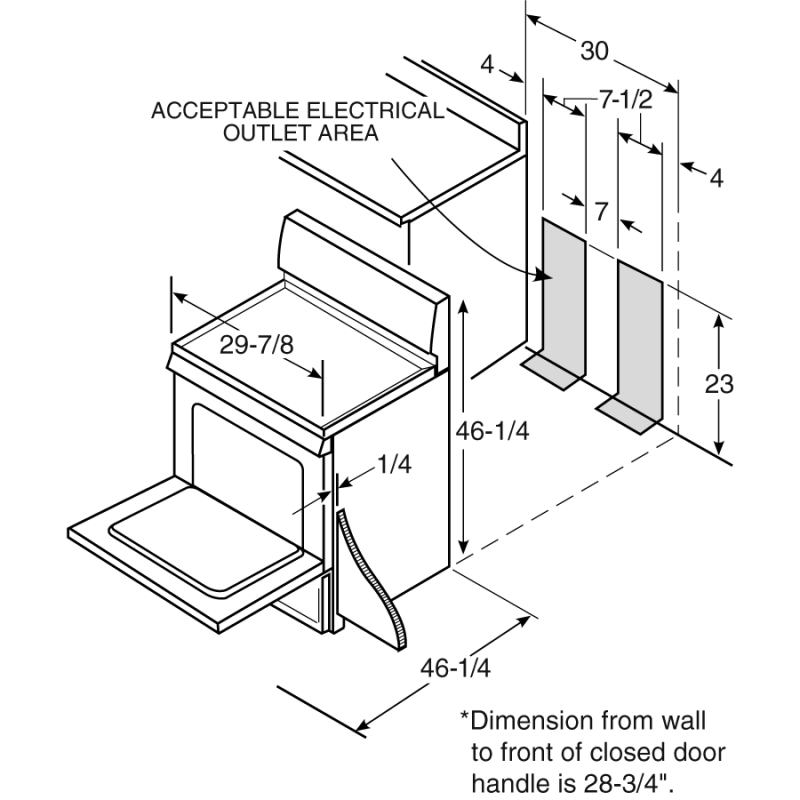 30" Free-Standing Electric Range JBP15DMBB
