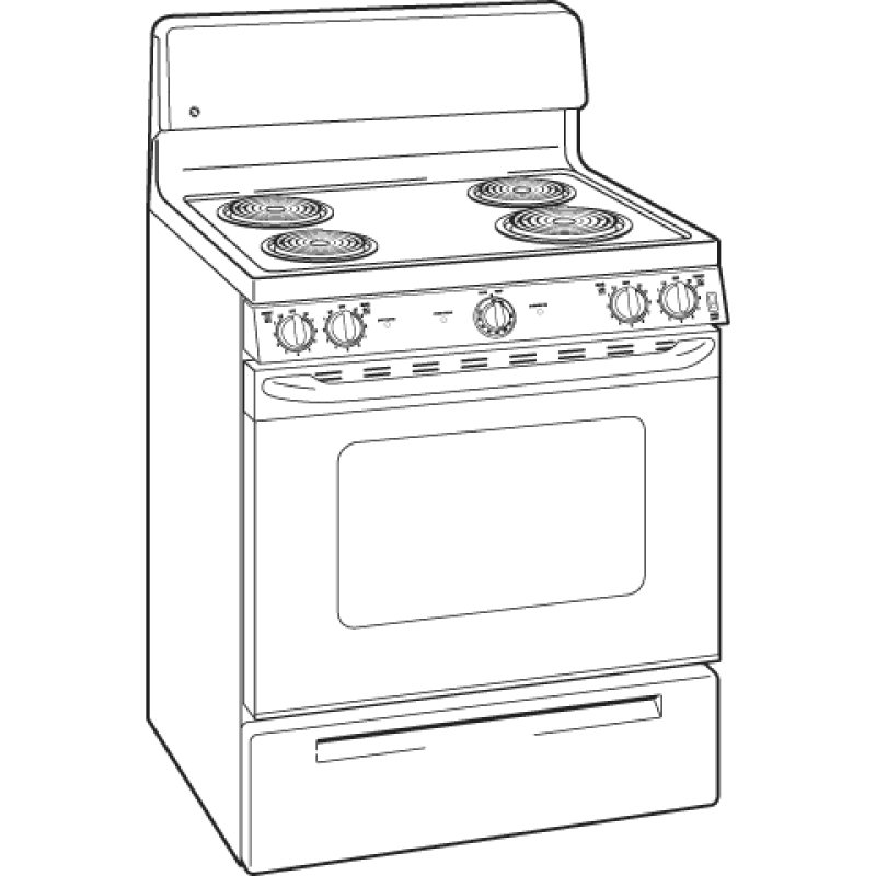 30" Free-Standing Electric Range JBP15WJWW