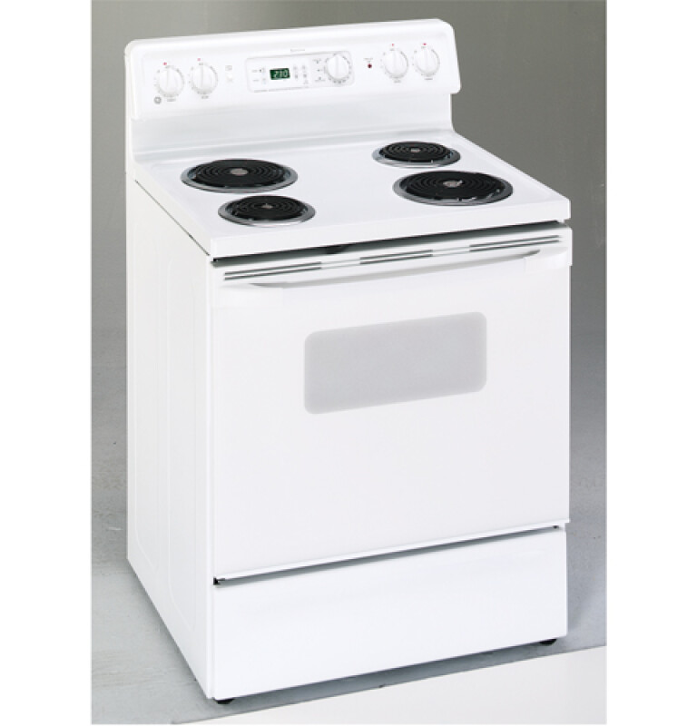 GE Spectra 30" Free-Standing QuickClean™ Electric Range White JBP24WBWW Picture 1
