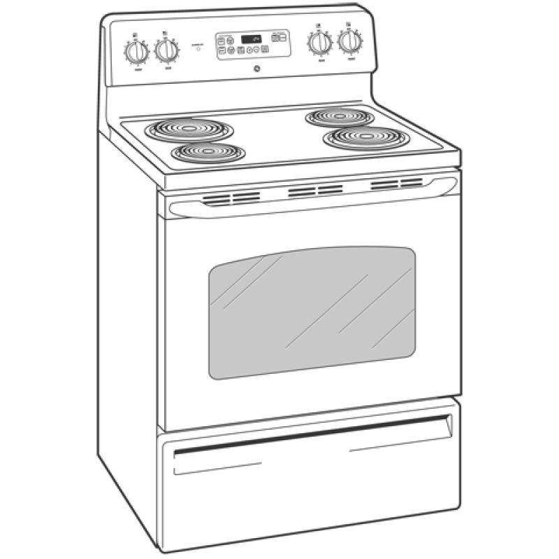 30" Free-Standing Electric Range JBP24WKWW