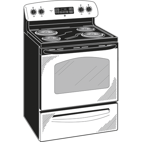 30" Free-Standing Electric Range JBP28GRSA