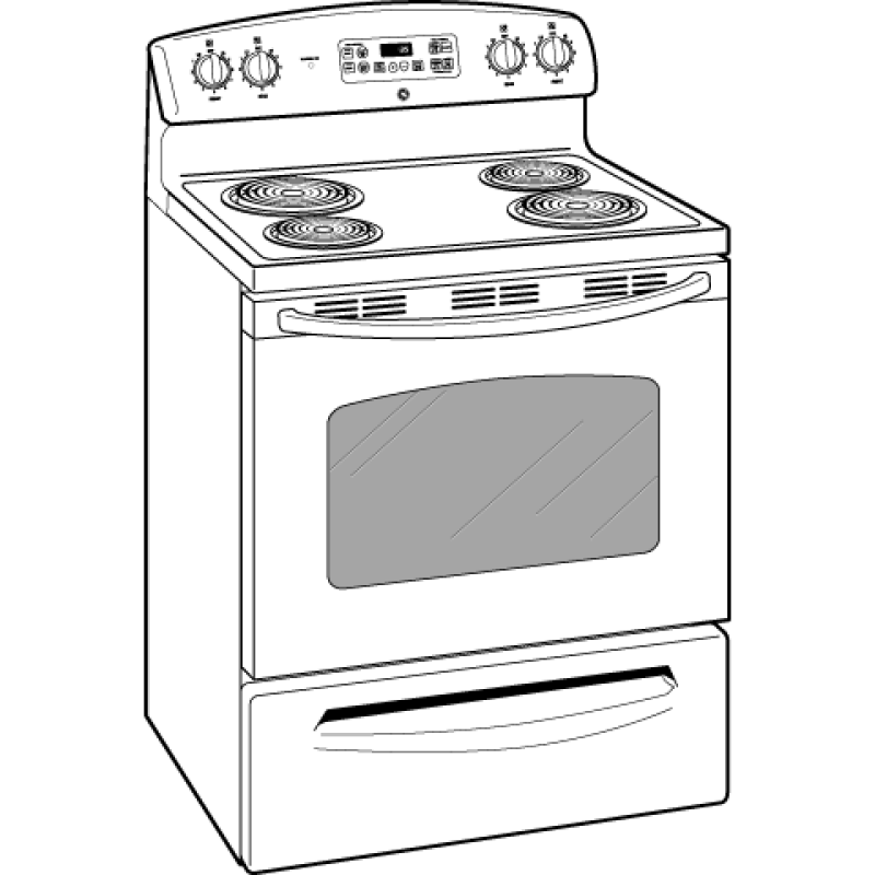 30" Free-Standing Electric Range JBP35DMBB