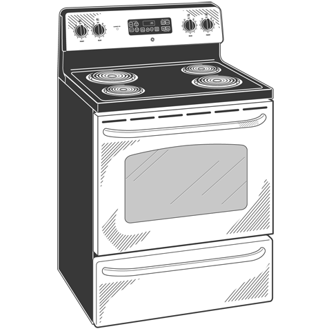 30" Free-Standing Electric Range JBP35SKSS