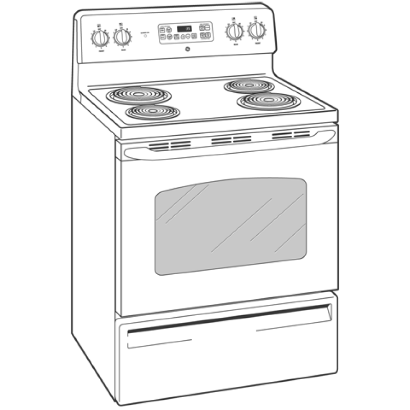 30" Free-Standing Electric Range JBP35WKWW