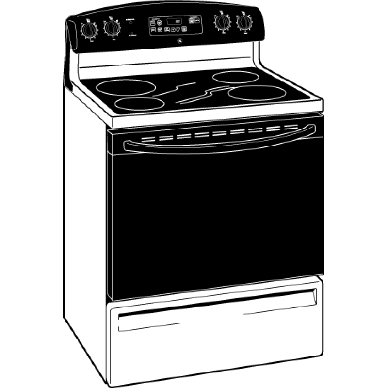 30" Free-Standing Electric Range JBP60BMWH