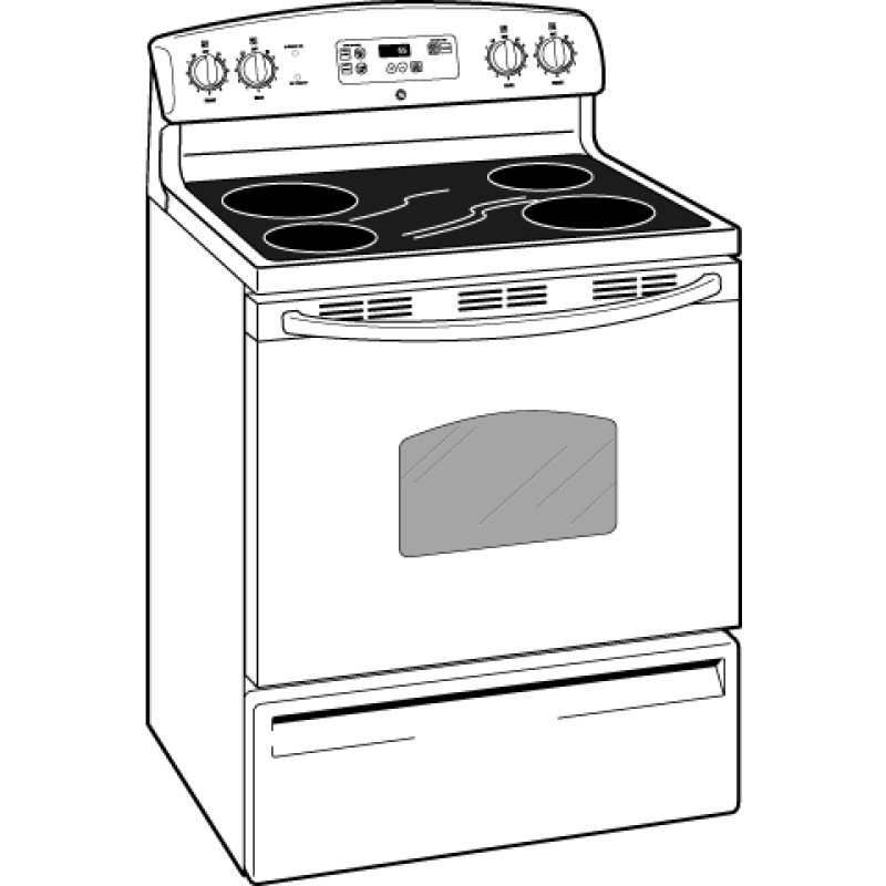 5.0 Cu. Ft. Free-Standing Electric Range JBP61DMWW