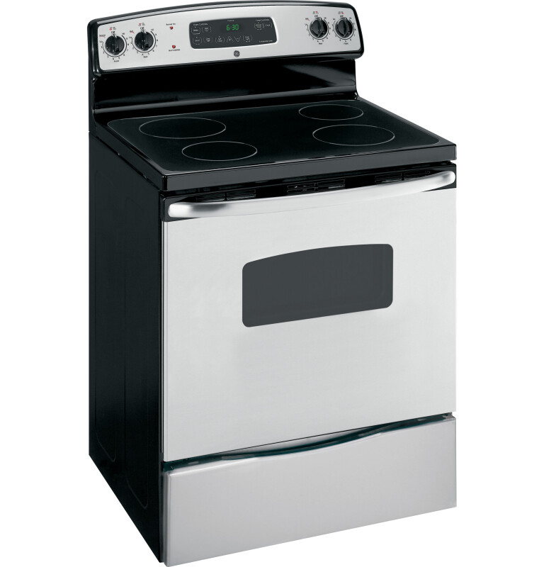 30" Free-Standing CleanDesign Electric Range JBP62SNSS