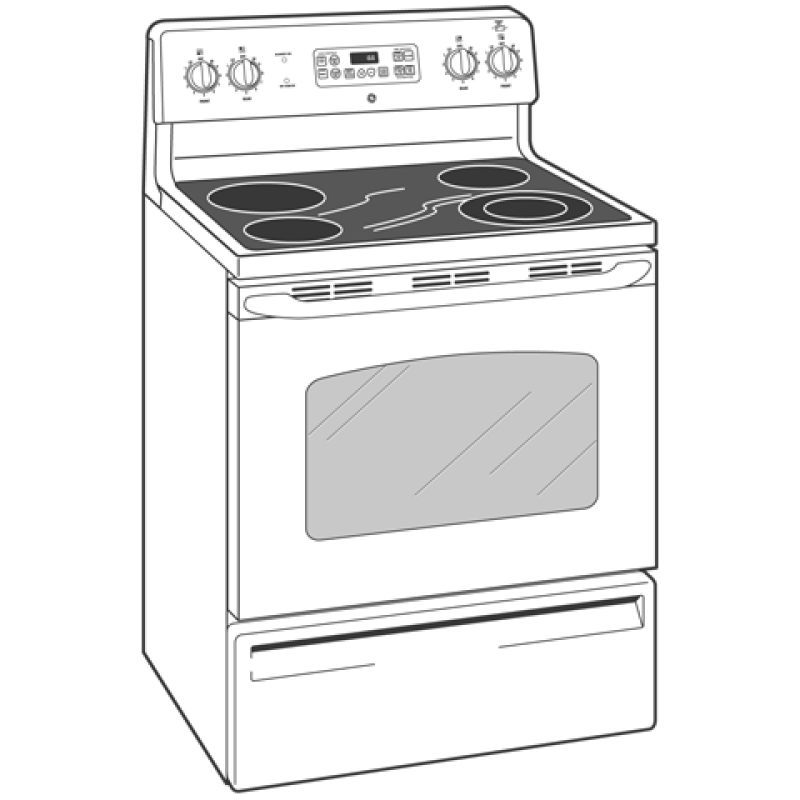 30" Free-Standing Electric Range JBP66WKWW