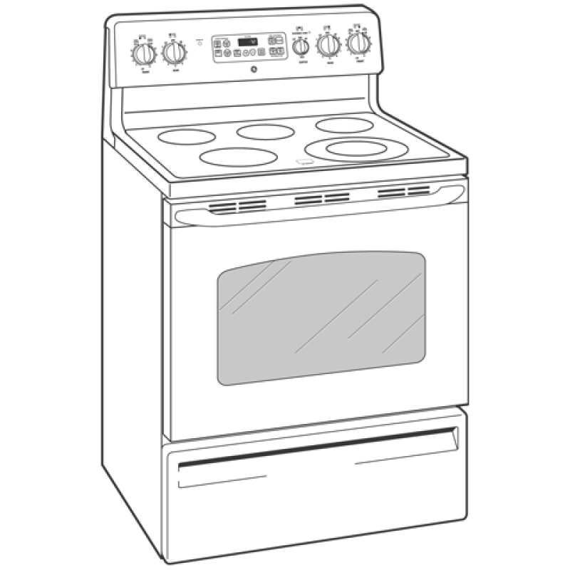 30" Free-Standing Electric Range JBP72TKWW