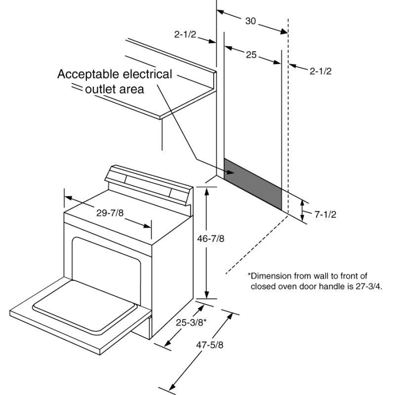 30" Free-Standing Electric Range JBP80SKSS