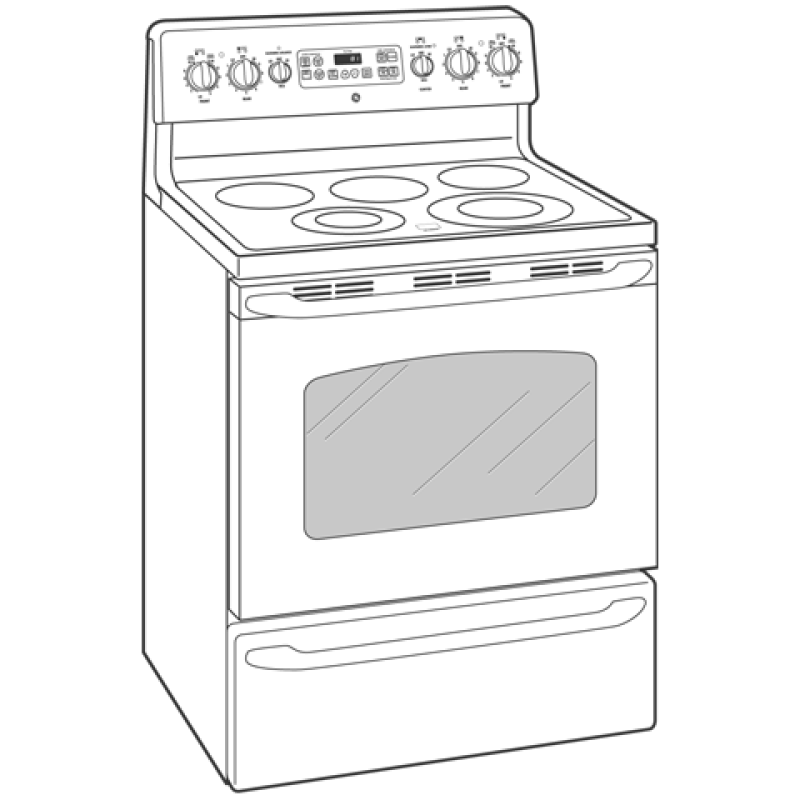 30" Free-Standing Electric Range JBP81BKBB