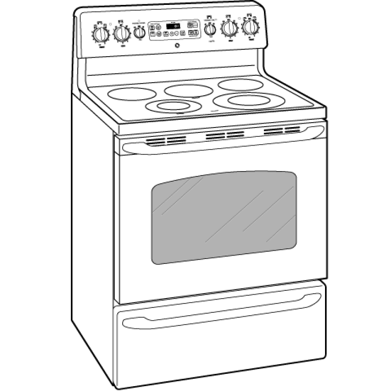 30" Free-Standing Electric Range JBP81TLWW