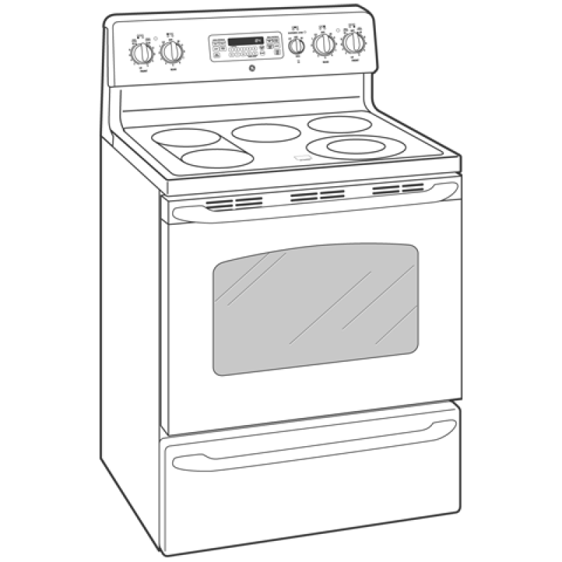 30" Free-Standing Electric Convection Range JBP84KKCC