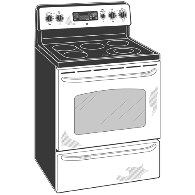 30" Free-Standing Electric Convection Range JBP84SKSS