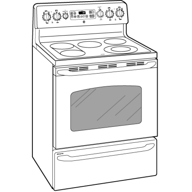 30" Free-Standing Electric Double Oven JBP89BLBB