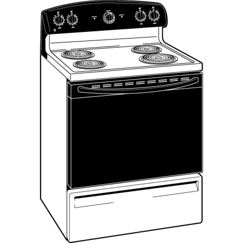 30" Free-Standing Electric Range JBS03BMWH
