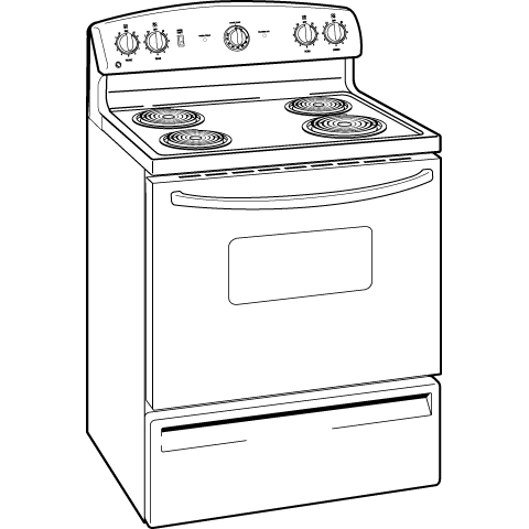 30" Free-Standing Electric Range JBS07MWW