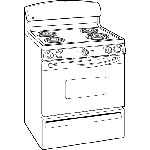30" Free-Standing Electric Range JBS15MBB